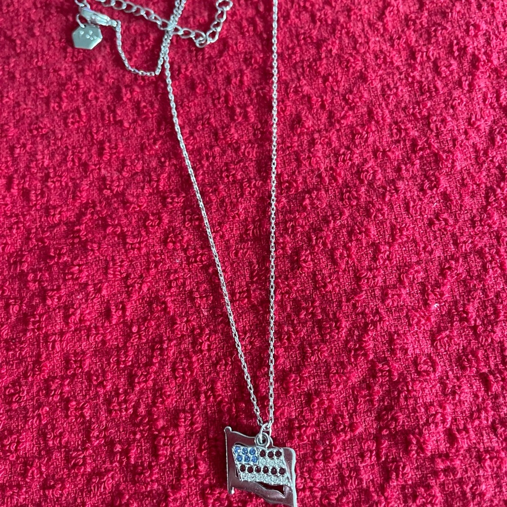 Swarovski Silver and Blue Necklace